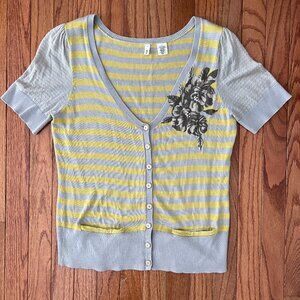 Moth (Anthropologie) short sleeve cardigan - Size Medium